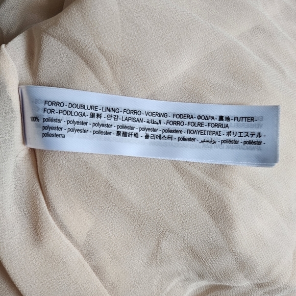 New Zara Limited Edition Embroidered Beaded Lace Blush Slip Mini Dress NWT Large - Picture 14 of 16